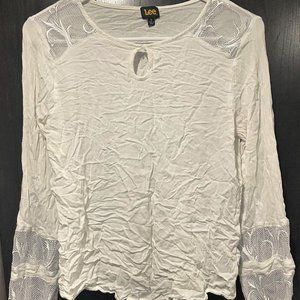 Lee White Lonng Sleee Blouse